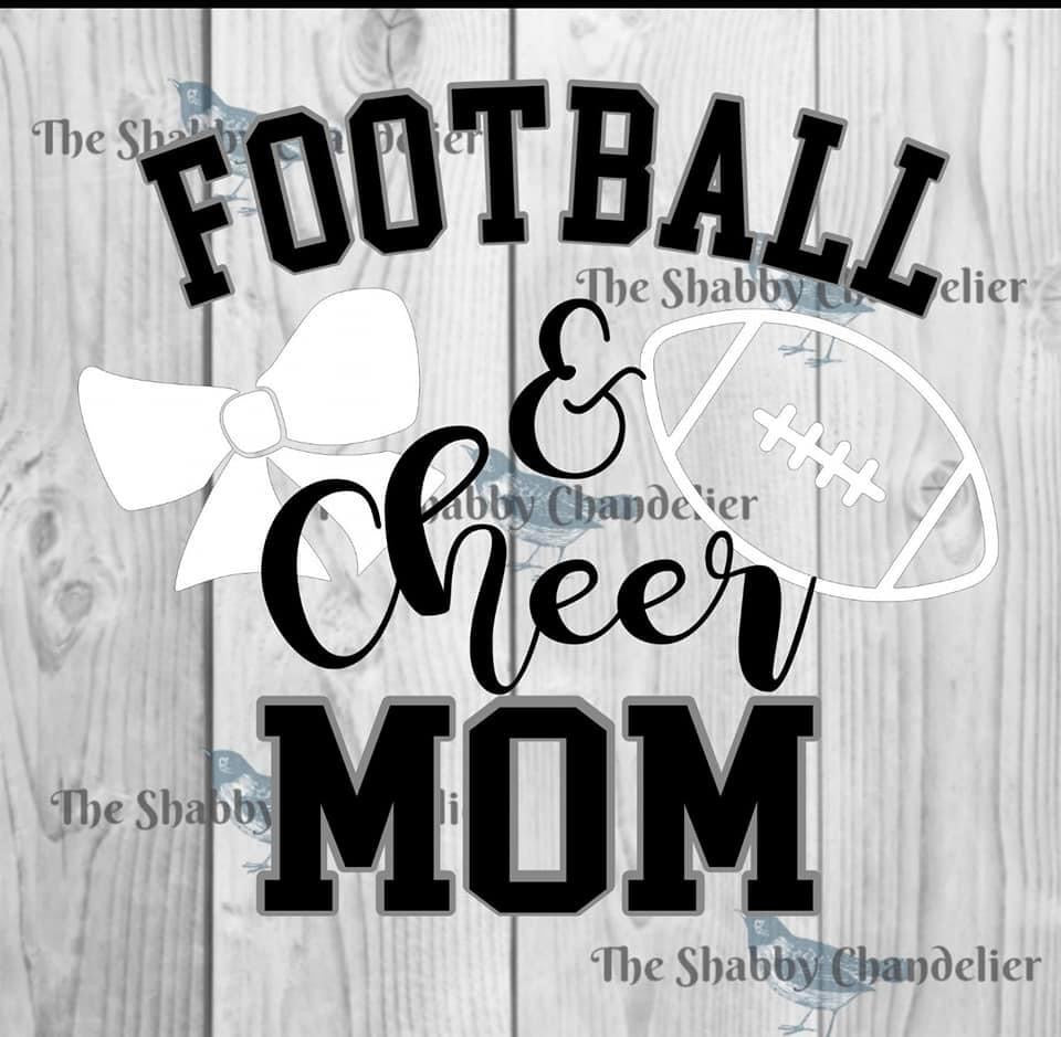 Cheer and football Adult tshirt