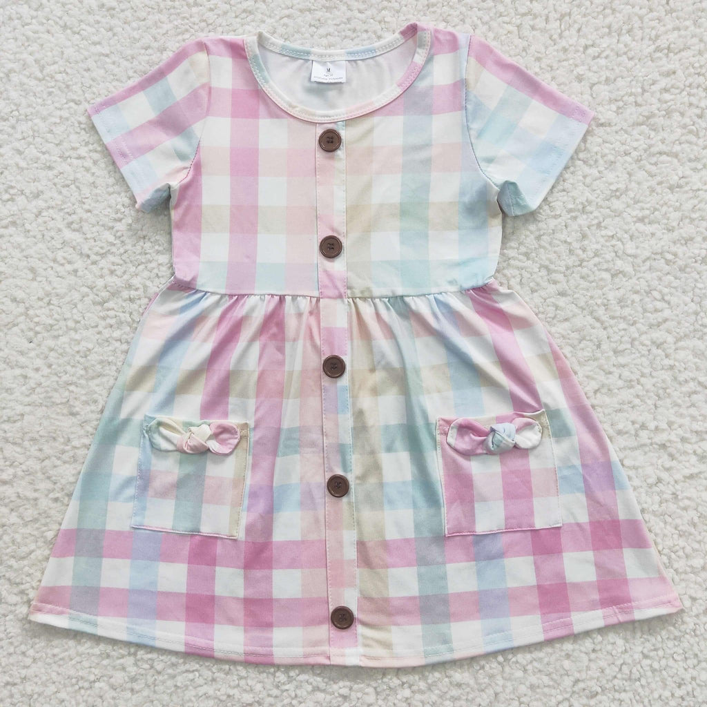 Pastel Plaid Dress