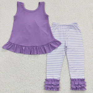 Purple  ruffle stripe pant set!!!  Amazing!!!