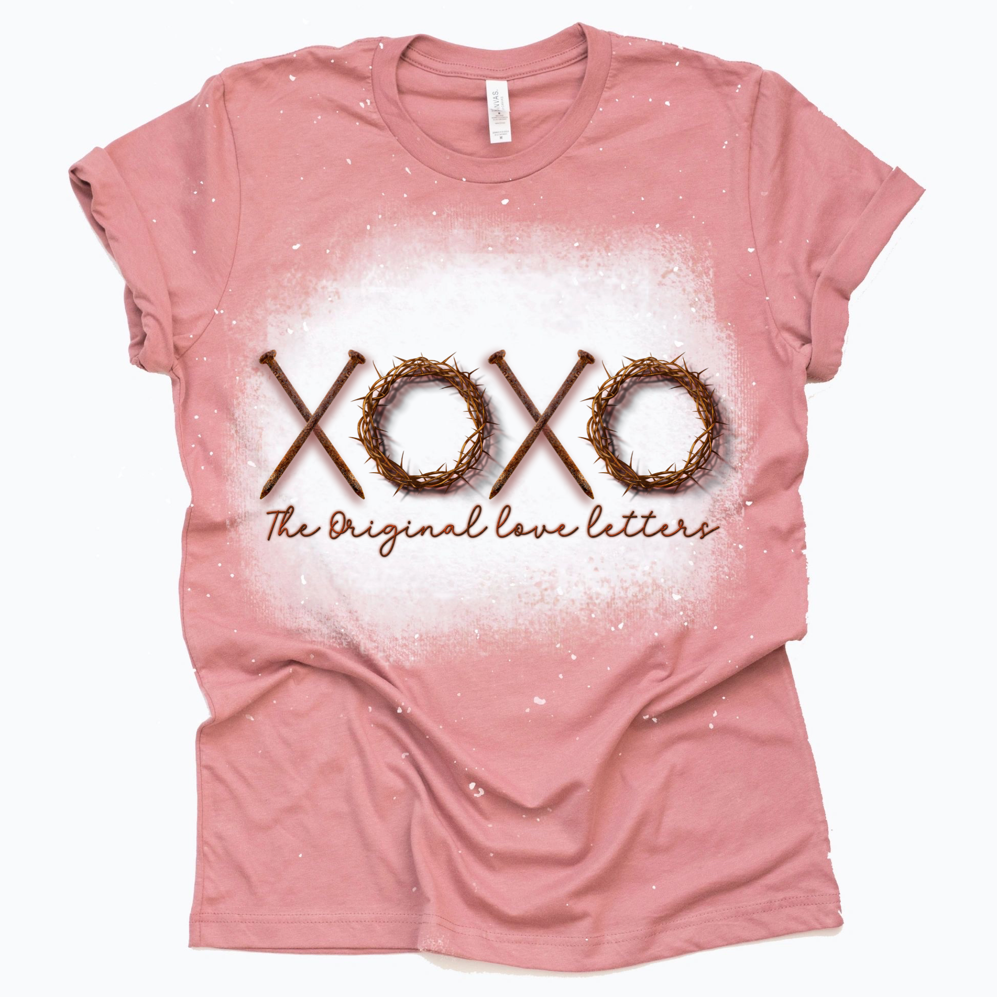 Bleached xoxo Jesus love letters Mama Adult tshirt