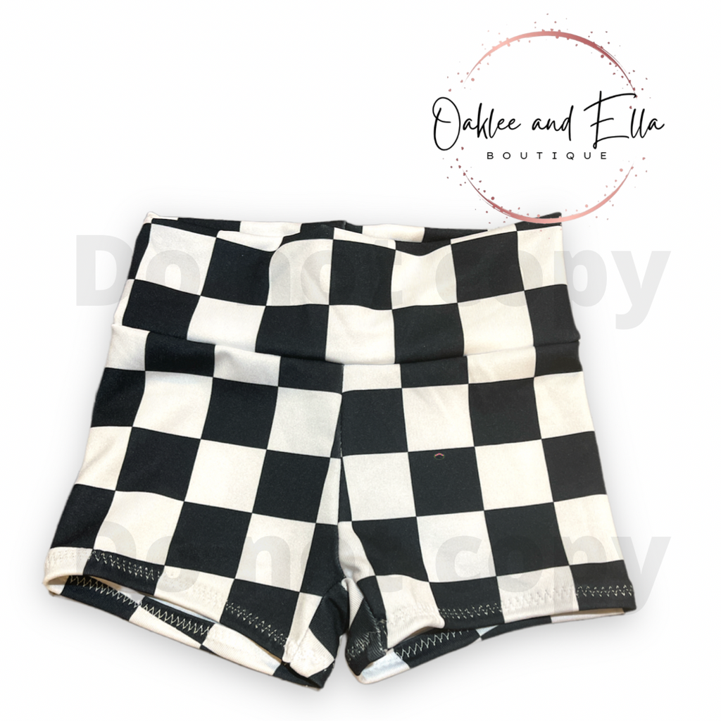 Checker biker Shorts