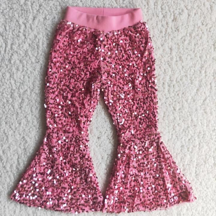 Sequins Pink bells- pants Only