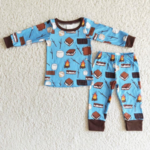 S’more jammies 2pc short sleeve set