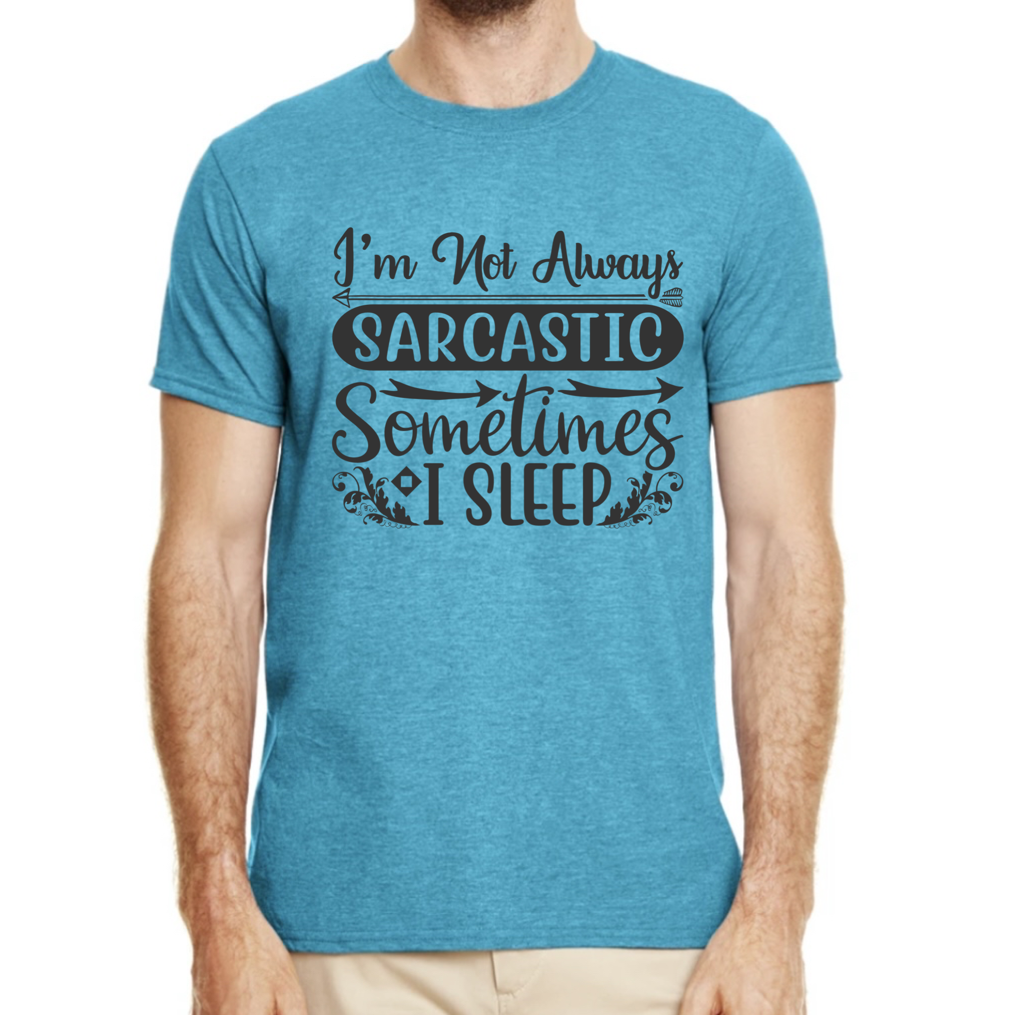 Not always sarcastic blue Adult tshirt