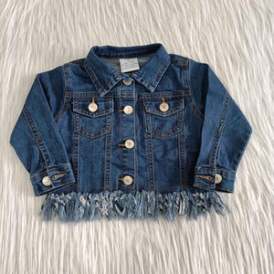 Dark Fringe Jean Jacket