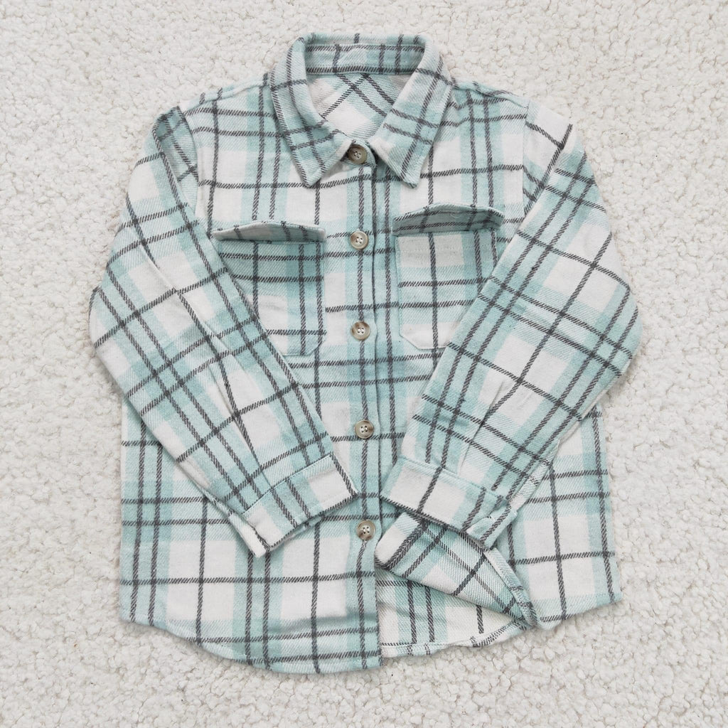 Blue & Gray Flannel shirt