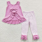 Pink ruffle stripe pant set!!!  Amazing!!!