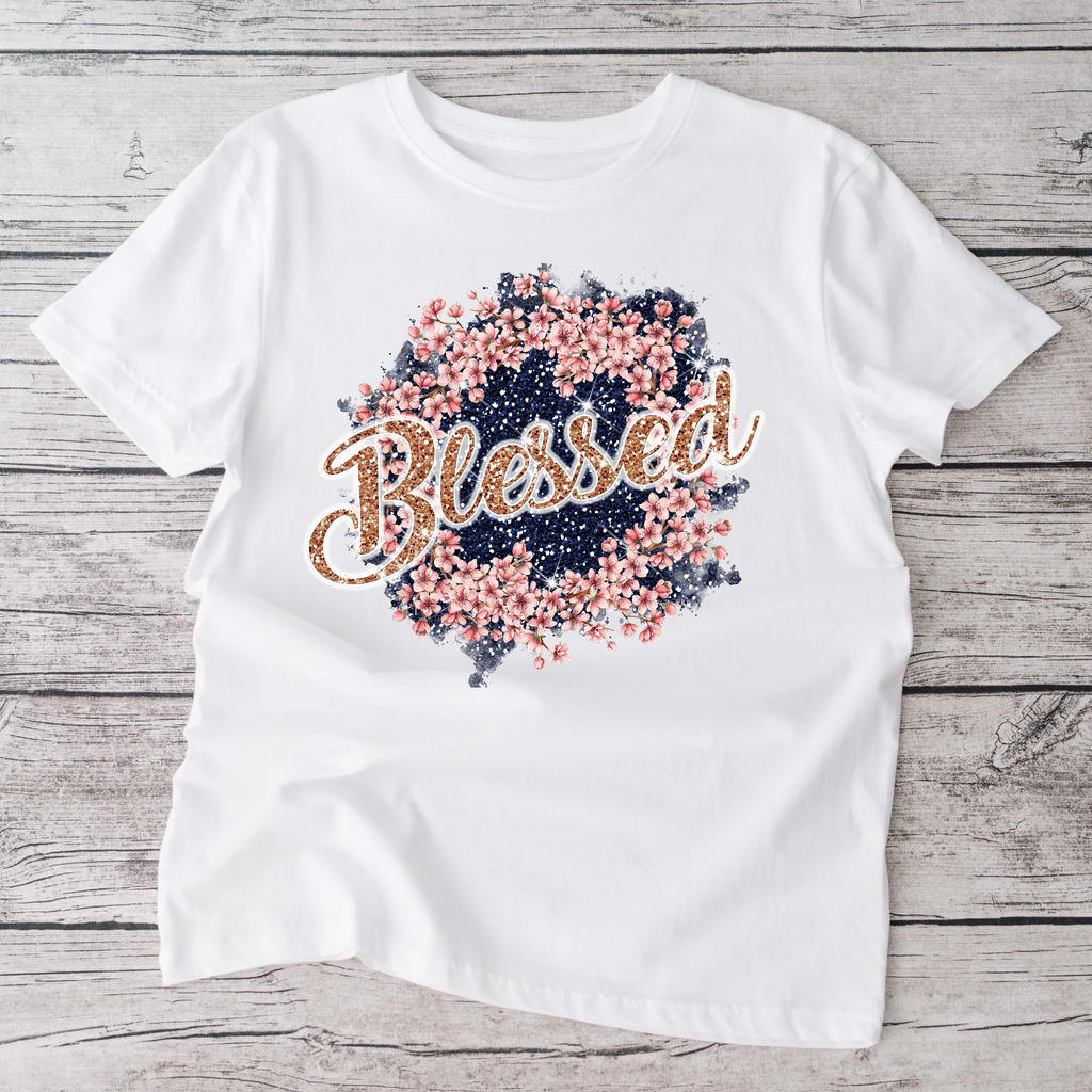 Blessed Floral Adult tshirt