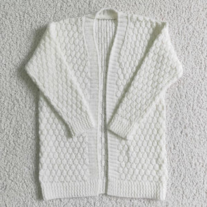 White Duster cardigan Sweater
