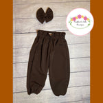 Brown Paper bag Pants -handmade with love
