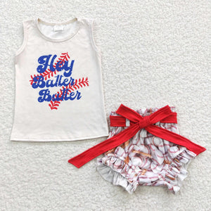 Hey Batter Short Set- girl