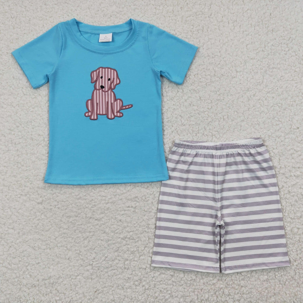 Blue Dog boy short set