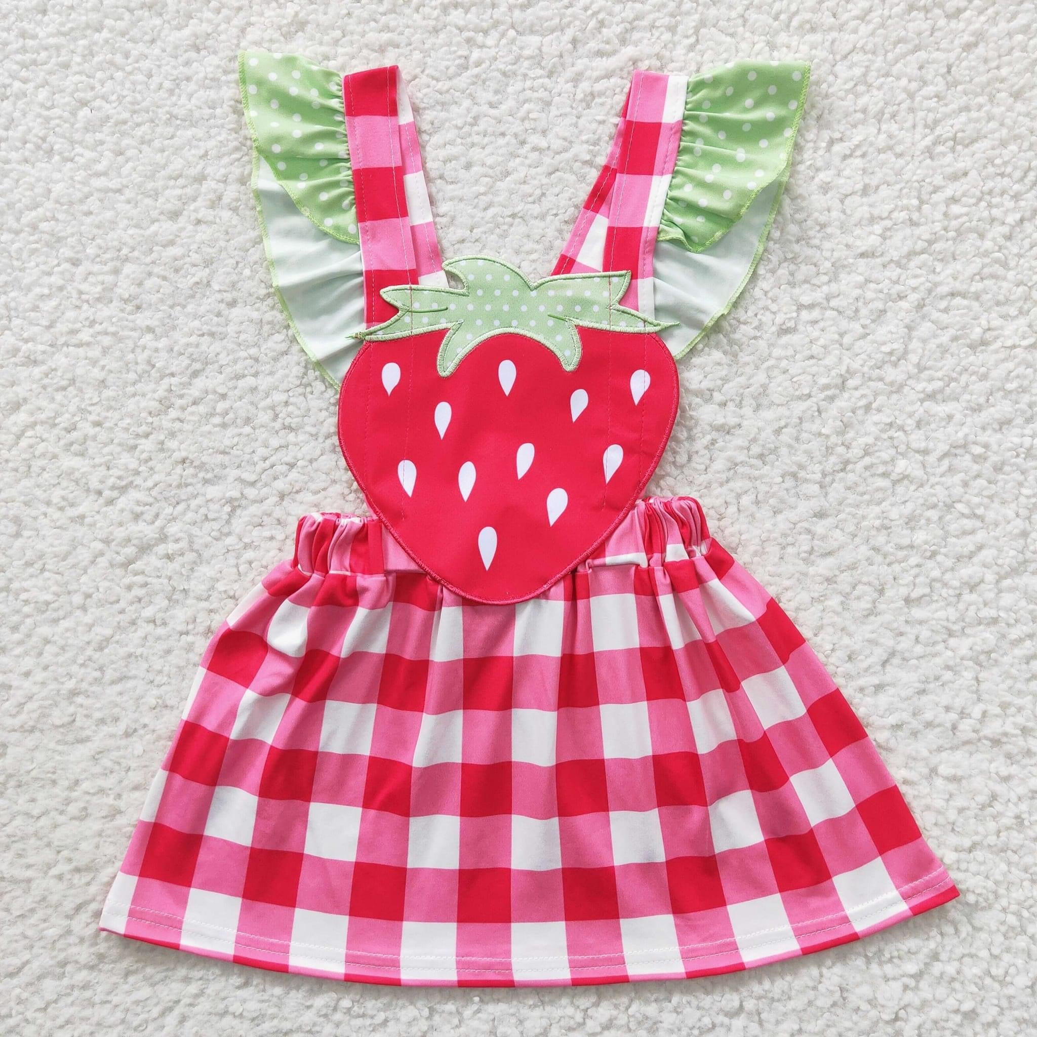 Gingham Strawberry Dress