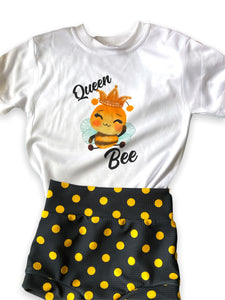 Queen  Bee white  tshirt