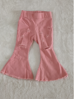Distressed pink Jeans!- pants Only