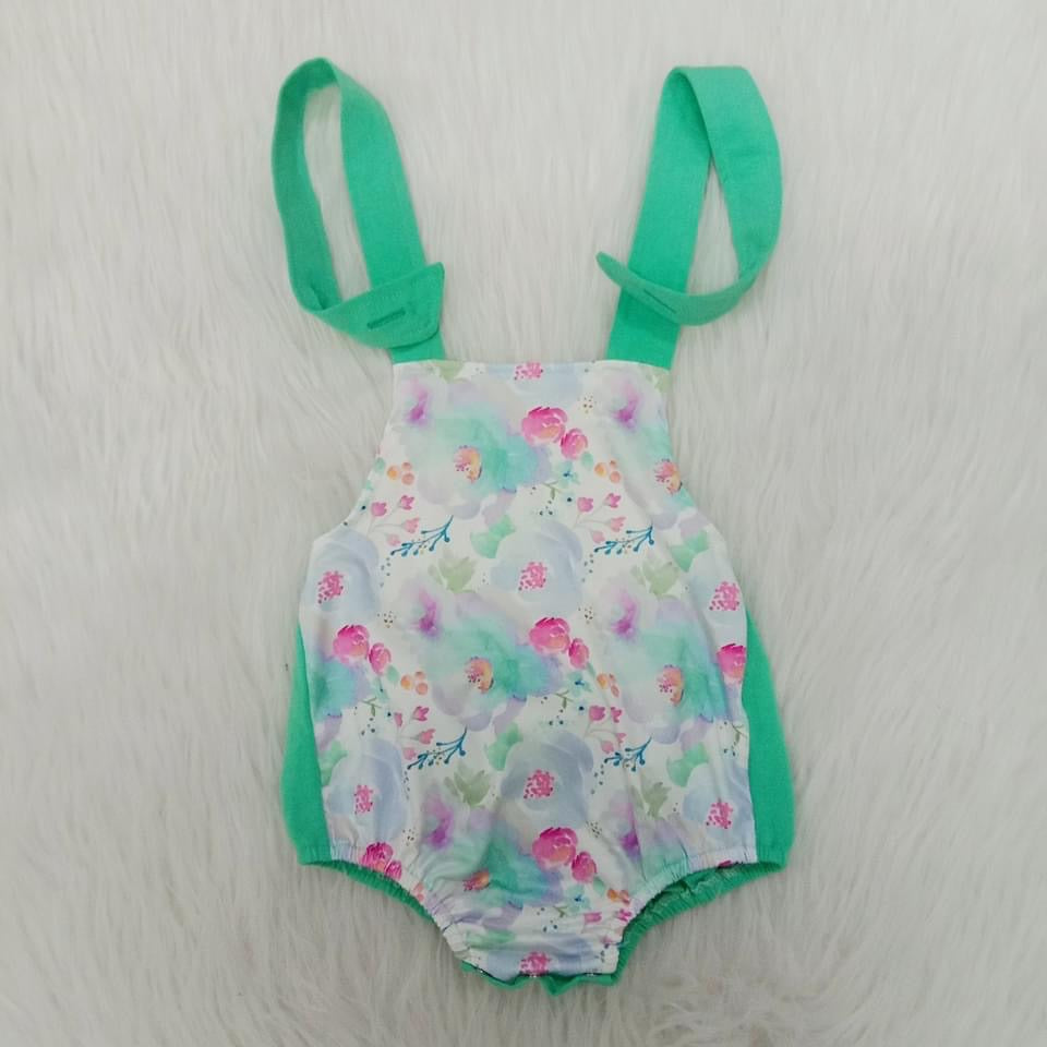 Mint Floral Baby Bubble