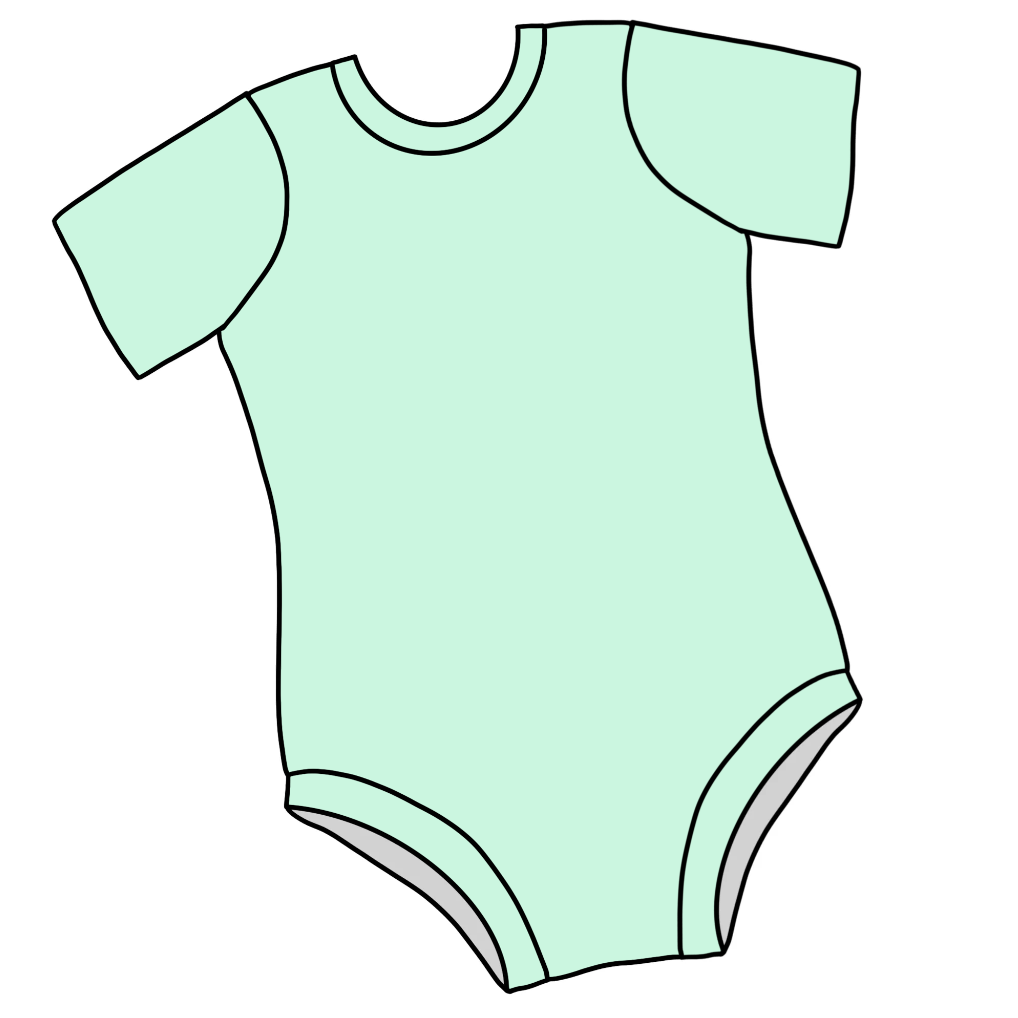 Mint green solid Reg Style Leo