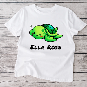 little turtle personalized  tshirt